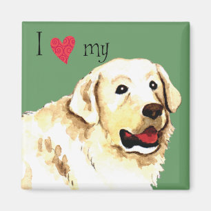 I Love my Kuvasz Magnet