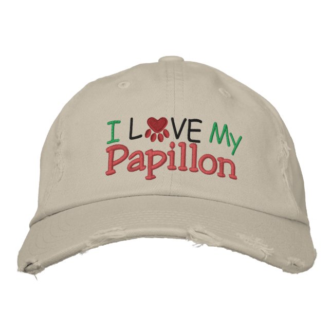 I Love MY Lab ! by SRF Embroidered Hat (Front)