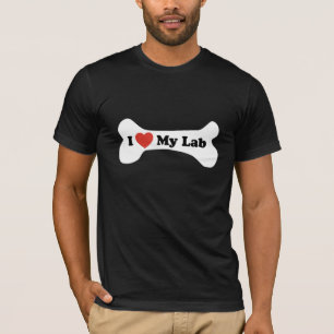 I Love My Lab - Dog Bone T-Shirt