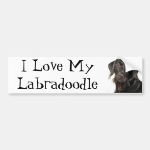 I Love My Labradoodle Bumper Sticker