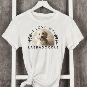 I Love My Labradoodle Dog Photo T-Shirt