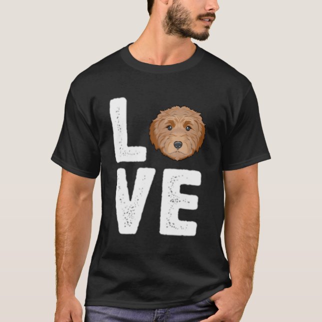 I Love My Labradoodle T-Shirt (Front)