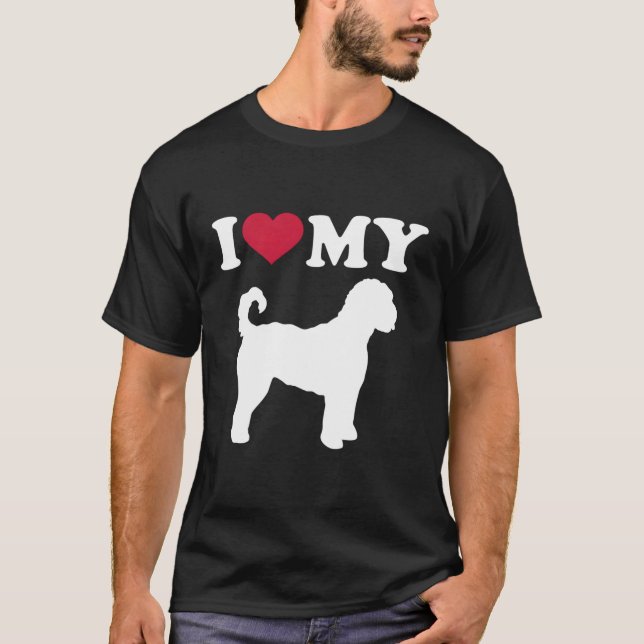 I Love My Labradoodle T-Shirt (Front)