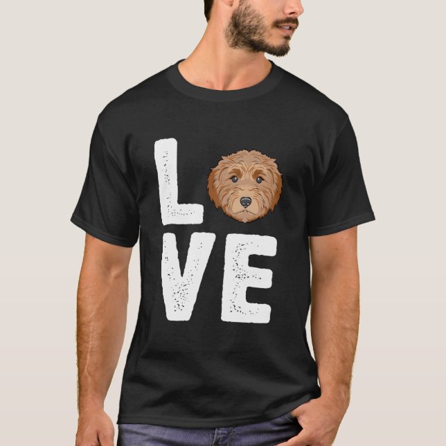 I Love My Labradoodle T-Shirt (Front)