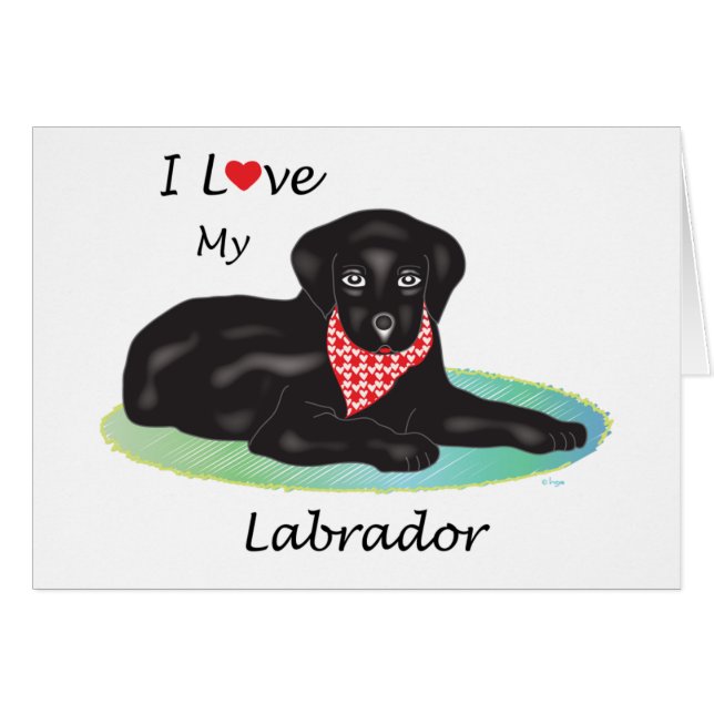 I love my Labrador (Front Horizontal)