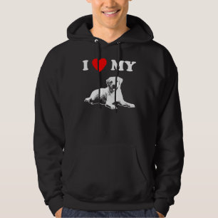 I Love My Labrador  4 Hoodie