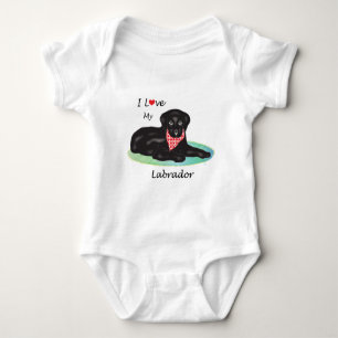 I love my Labrador Baby Bodysuit