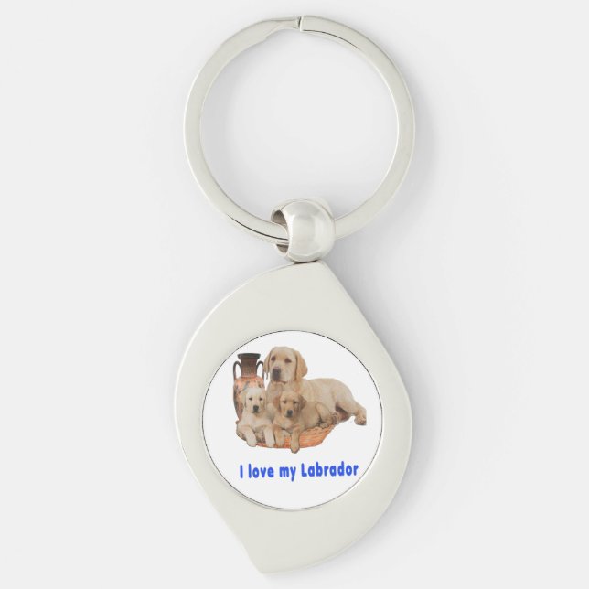I  Love my Labrador Key Ring (Front)