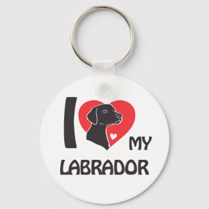 I Love My Labrador – Loyal Dog Lover Design Key Ring