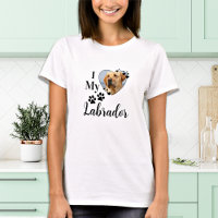 I Love My Labrador Personalised Dog Pet Photo