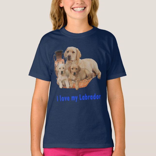 I love My Labrador t-shirts (Front)