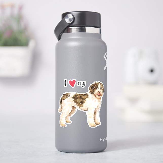 I Love my Lagotto Romagnolo Vinyl Sticker (HydroFlask)