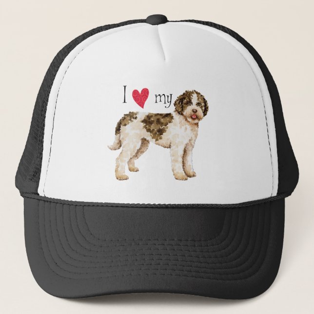I Love my Lagotto Trucker Hat (Front)
