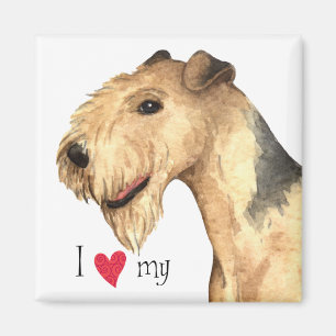 I Love my Lakeland Terrier Magnet
