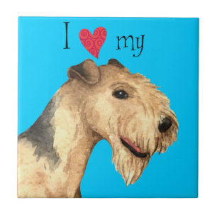 I Love my Lakeland Terrier Tile
