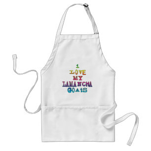 I Love My LaMancha Goats Standard Apron