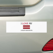 I Love My Latvian Girlfriend Bumper Sticker (On Car)