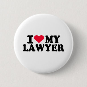 I love my Lawyer 6 Cm Round Badge