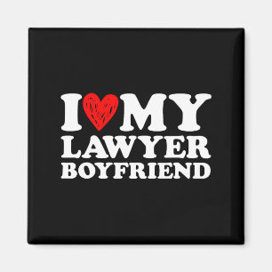I Love My Lawyer Boyfriend Bf Valentines Day Women Magnet