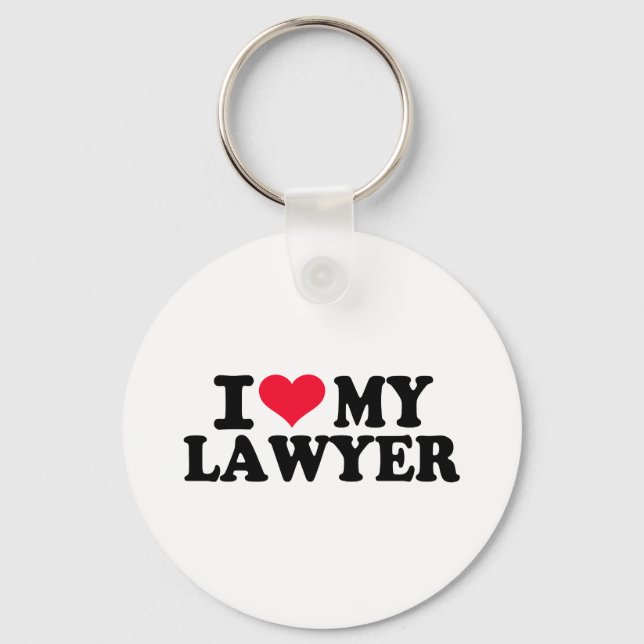 I love my Lawyer Key Ring (Front)