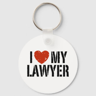 I Love My Lawyer Key Ring