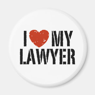 I Love My Lawyer Magnet