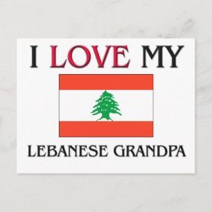 I Love My Lebanese Grandpa Postcard