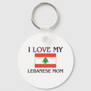 I Love My Lebanese Mum Key Ring