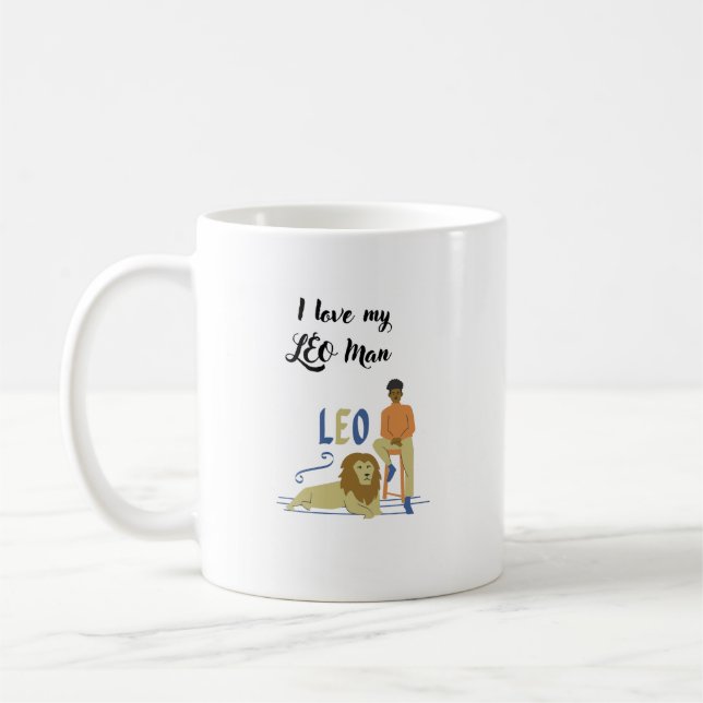 I Love My Leo Man Coffee Mug (Left)