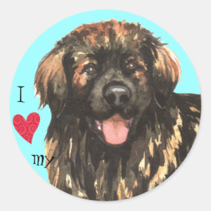 I Love my Leonberger Classic Round Sticker