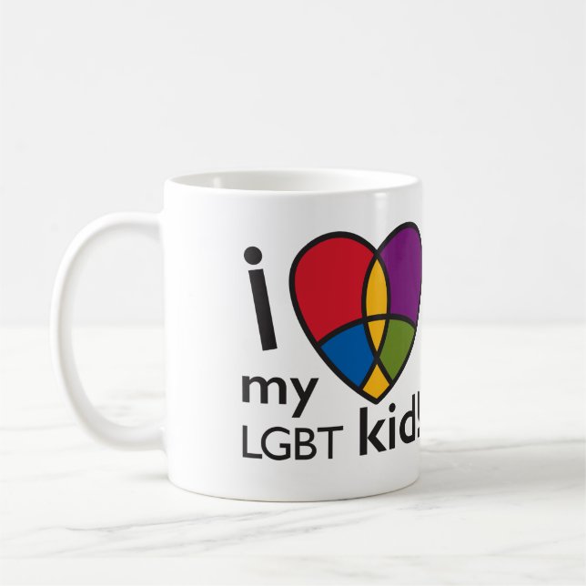 "I LOVE my LGBT kid" Mug (Left)