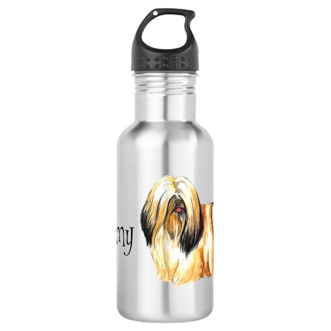 I Love my Lhasa Apso 532 Ml Water Bottle (Front)