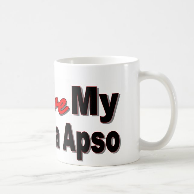 I  Love My Lhasa Apso Coffee Mug (Right)