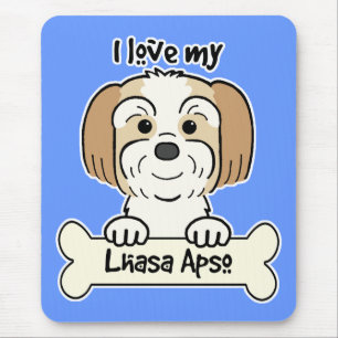 I Love My Lhasa Apso Mouse Mat