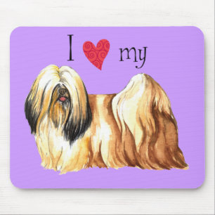 I Love my Lhasa Apso Mouse Mat