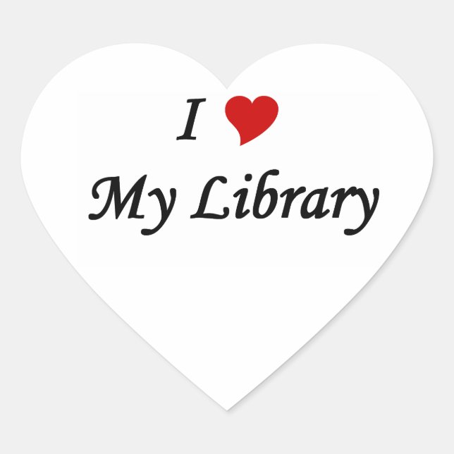 I love my Library sticker (Front)