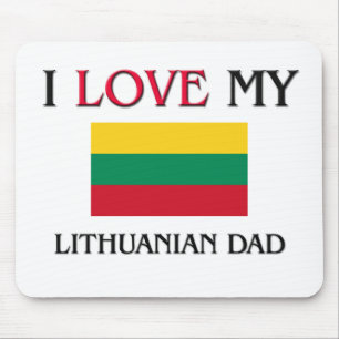 I Love My Lithuanian Dad Mouse Mat