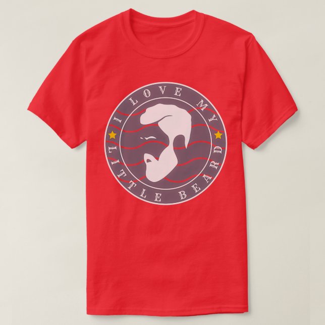 I Love My Little Beard 14 T-Shirt (Design Front)