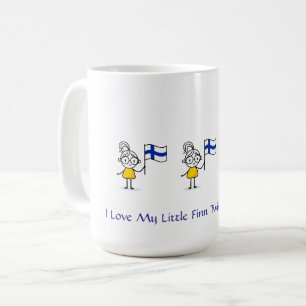 I Love My Little Finn Twins Coffee Mug - Girls