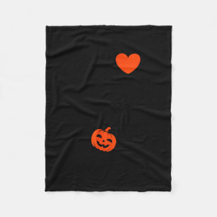 I Love My Little Pumpkin Halloween Pregnancy Revea Fleece Blanket