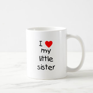 I Love My Little Sister Coffee Mug