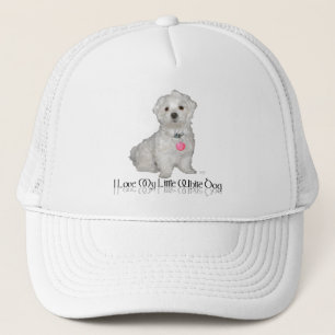 I Love My Little White Dog - Maltese ! Trucker Hat