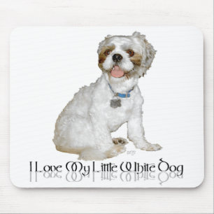 I Love My Little White Dog - Shih Tzu Mouse Mat