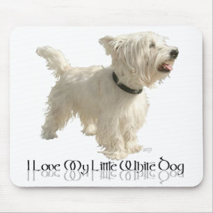 I Love My Little White Dog - Westie Mouse Mat