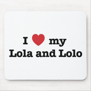 I Love my Lola and Lolo Mouse Mat
