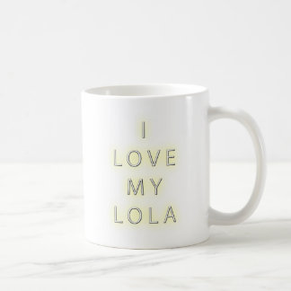 I Love My Lola (Black) Coffee Mug