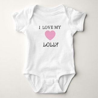 I Love my Lolly Customisable Baby Bodysuit Tee