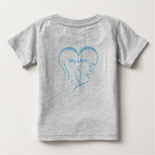 I Love My Love 🖤: Still falling for you Baby T-Shirt