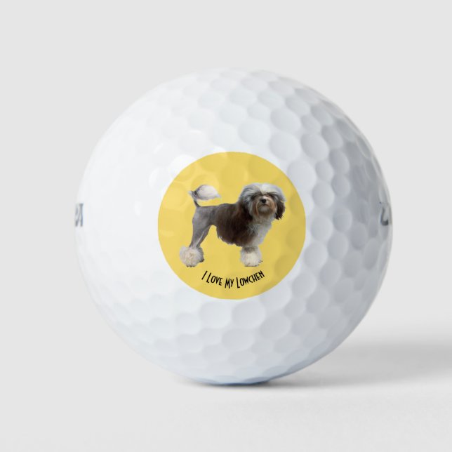 I Love My Lowchen Golf Balls (Front)