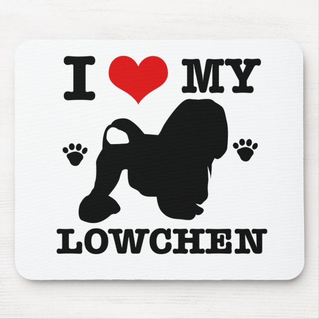 I Love my Lowchen Mouse Mat (Front)